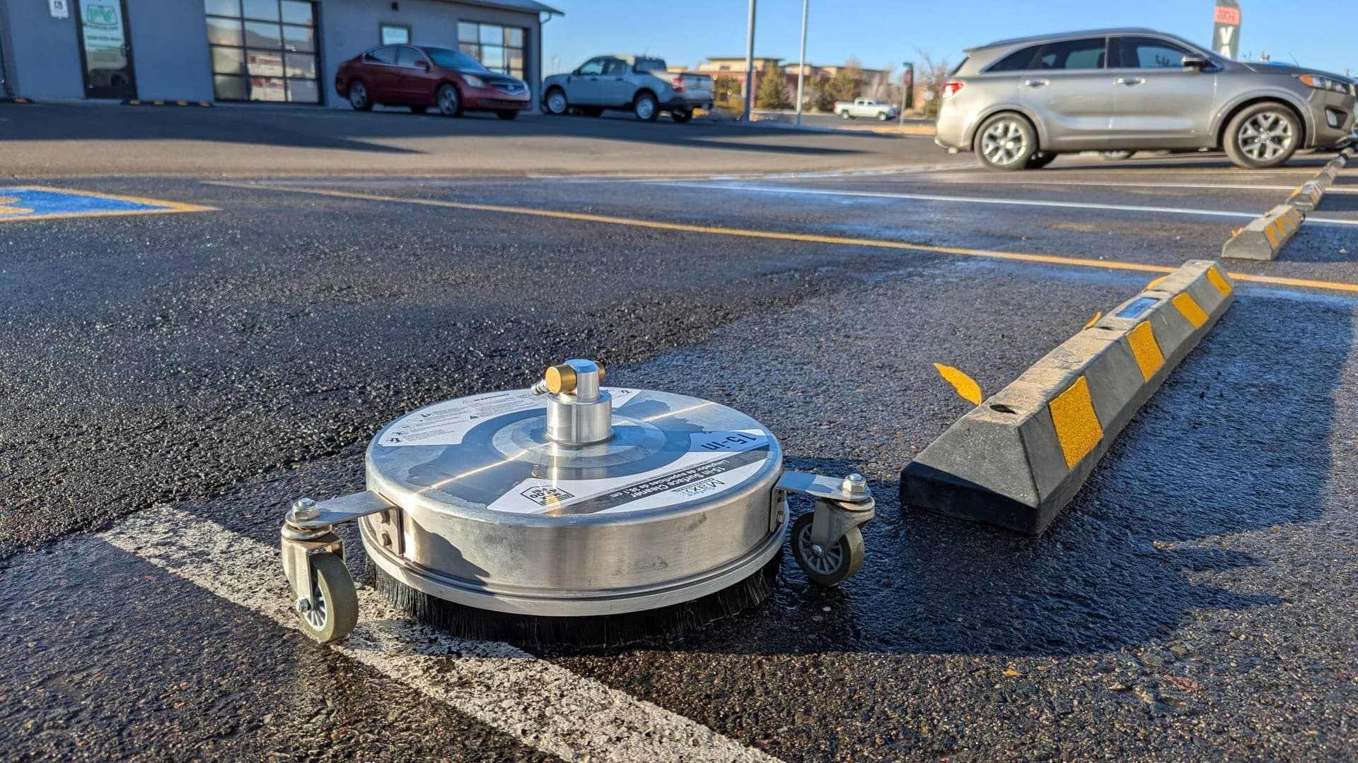 Commercial Parking Lot Pressure Washing